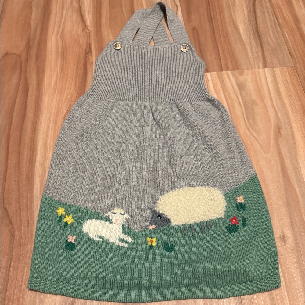 Baby Boden Sheep and Lamb Knit Dress